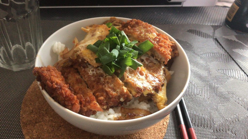 Homemade pork katsudon 「カツ丼」