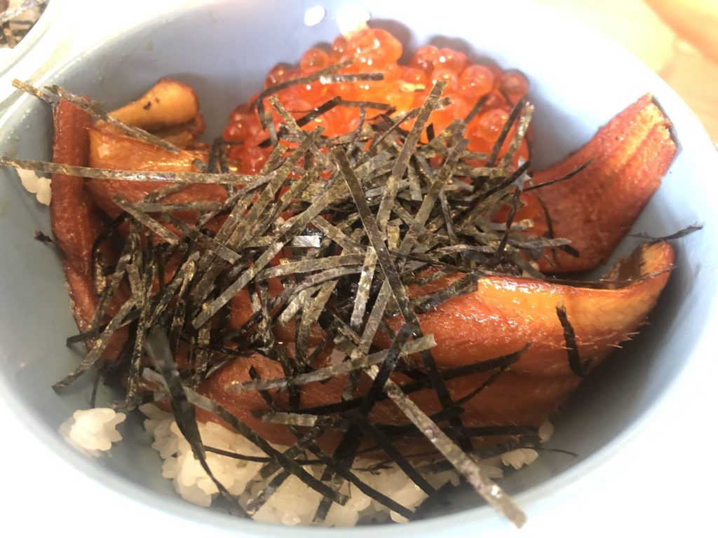 Anago don w/ nori and ikura