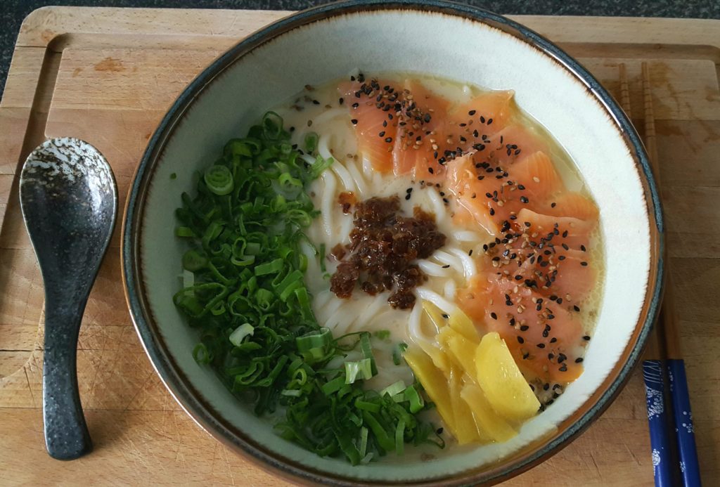 Udon with Salmon