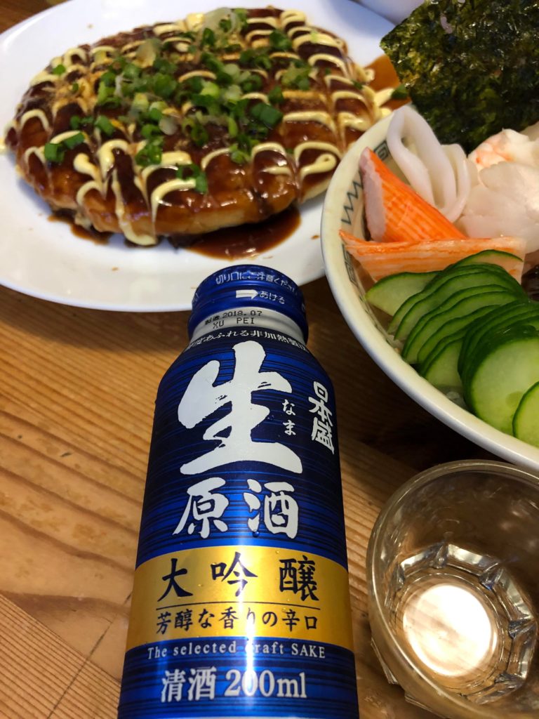 Okonomiyaki + Sake night :P