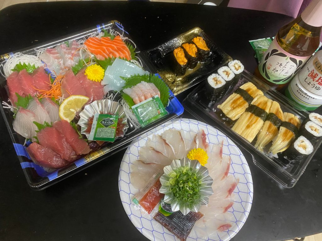 $17 sashimi bento selection in Japan