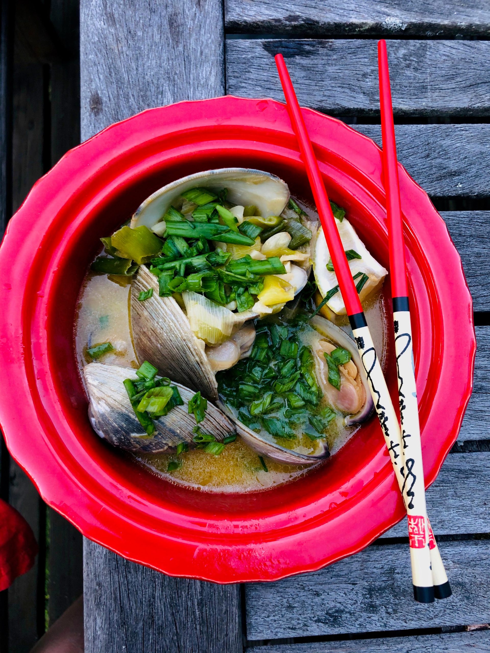 Miso butter clams I found on the beach Alo Japan