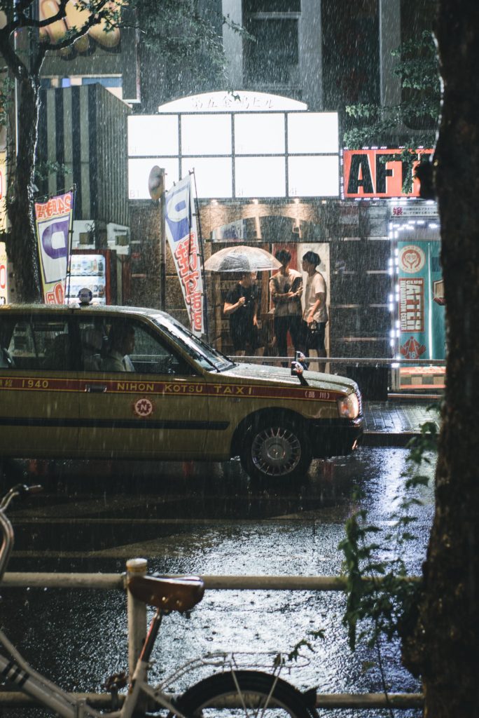 Rainy night in Shinjuku, Tokyo