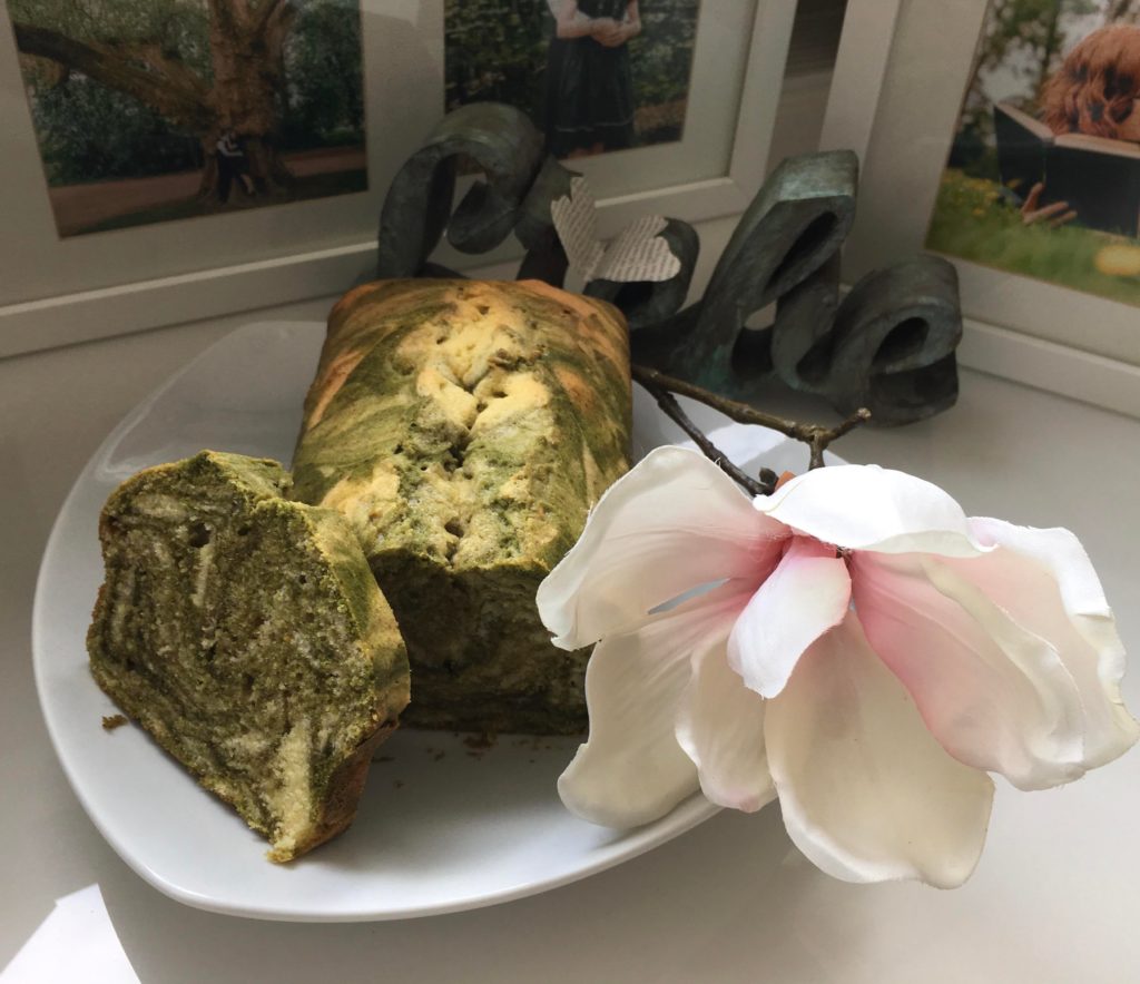 Matcha Marble Pound Cake :)