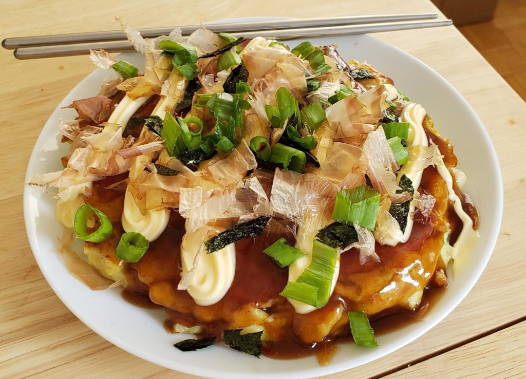 [OC] Porkbelly and Seafood Okonomiyaki