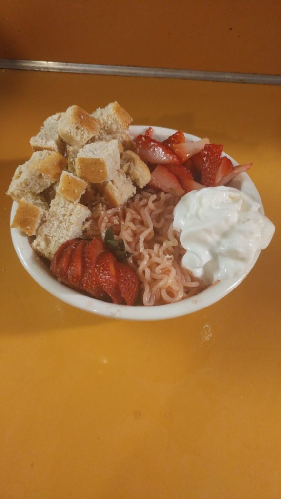 Strawberry shortcake ramen