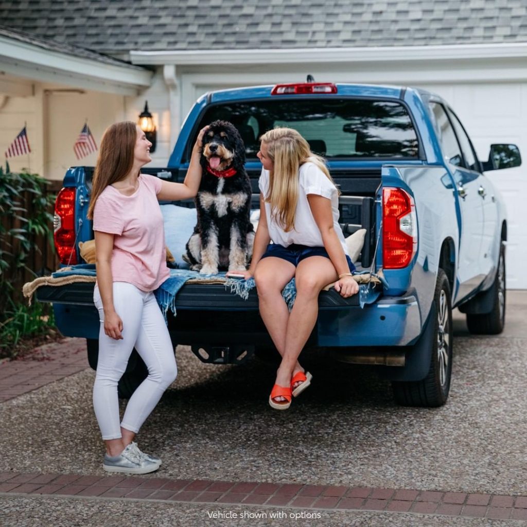 Truck beds and tail wags for The Fourth! #Tundra #LetsGoPlaces...