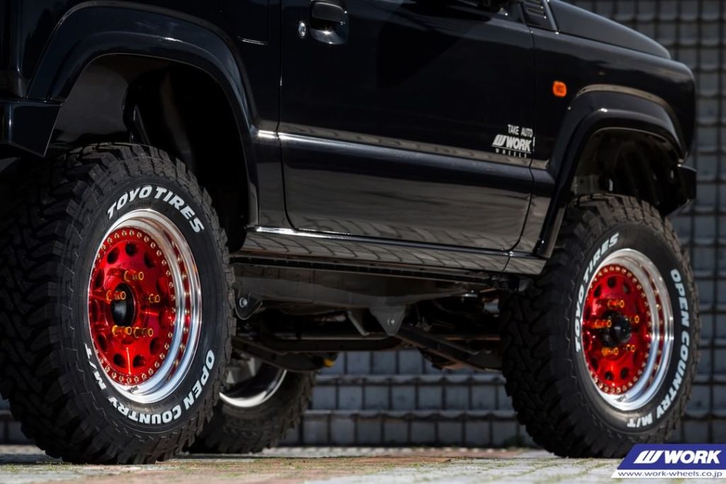 TAKE AUTO Suzuki Jimny on NEW WORK Crag Galvatre #artofwheel #craggalvatre @toyo...
