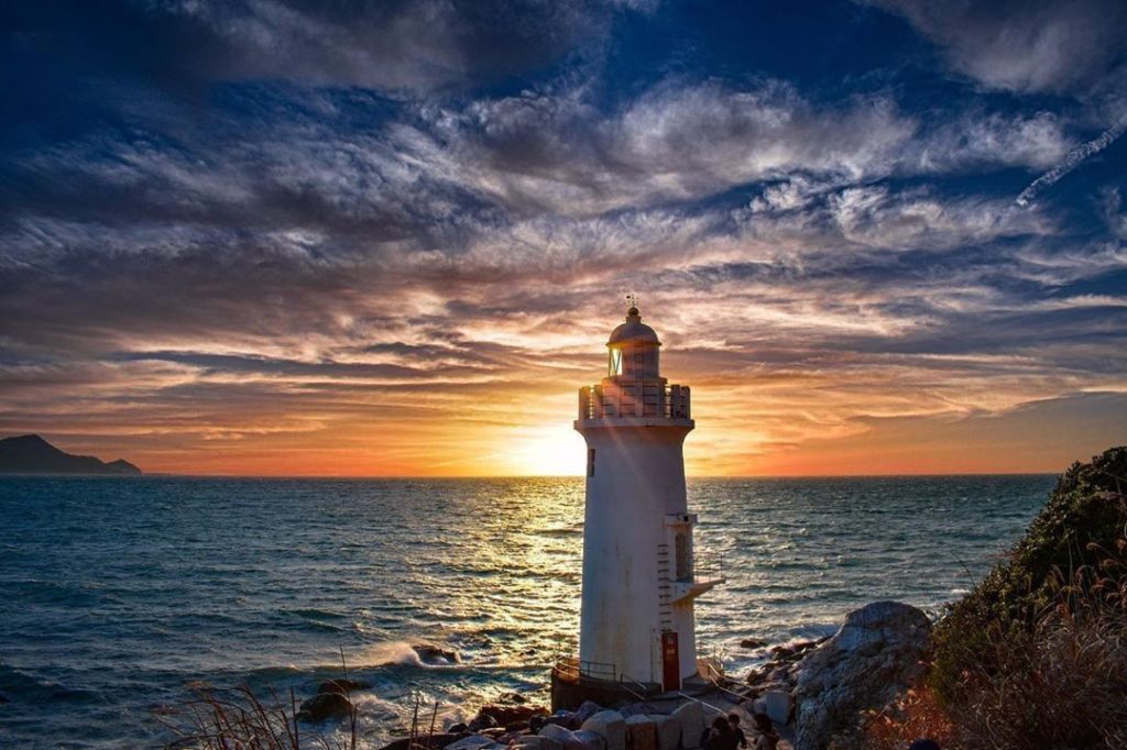 Visit Japan: This white lighthouse pictured is known as Cape Irago Lighthouse, which overlook… This white lighthouse pictured is known as Cape Irago Lighthouse, which overlook...
