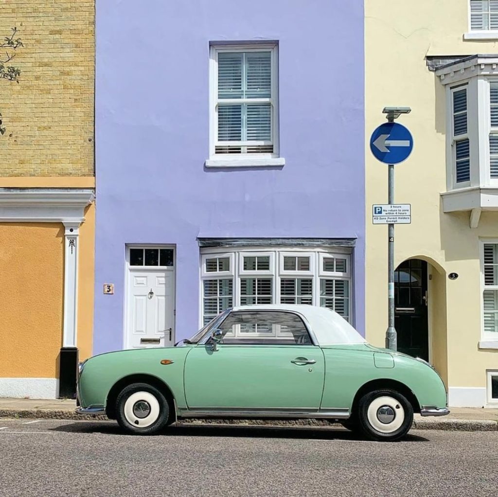 Fresh like mint  #NissanFigaro #Heritage #Nissan 
 @gurt_the_nissan_figaro...