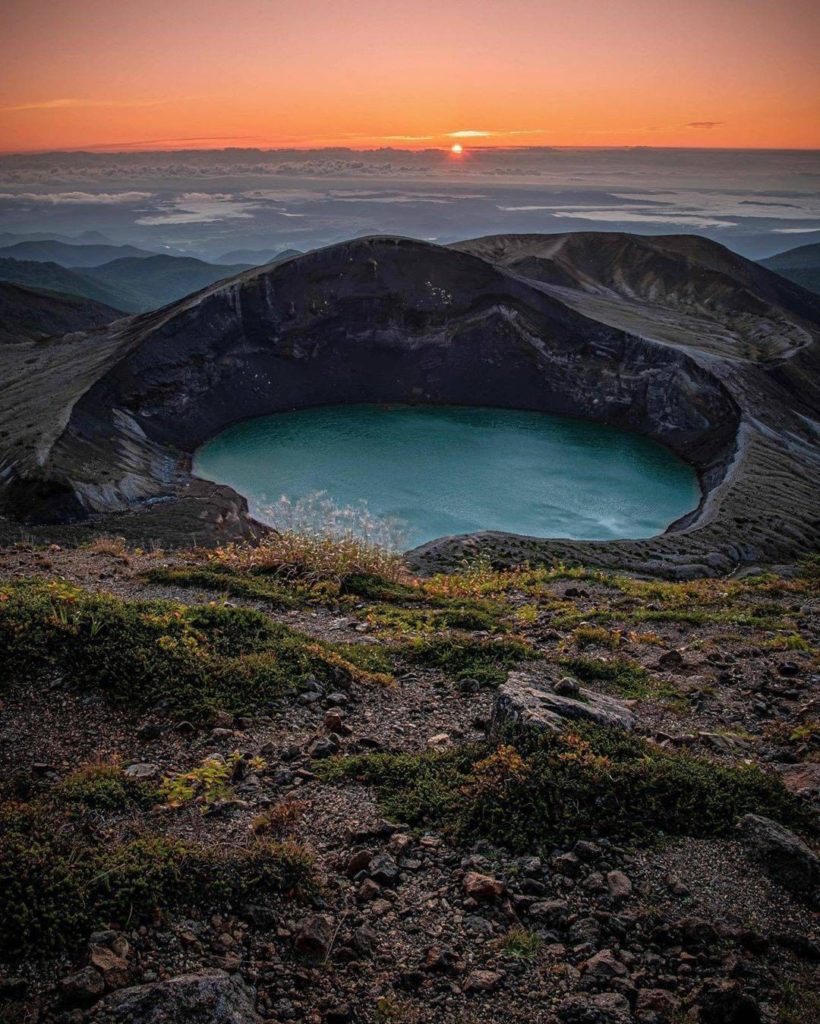 Japan Travel: What do you see when you look at this crater? This is Okama Crater, and the word… What do you see when you look at this crater? This is Okama Crater, and the word...