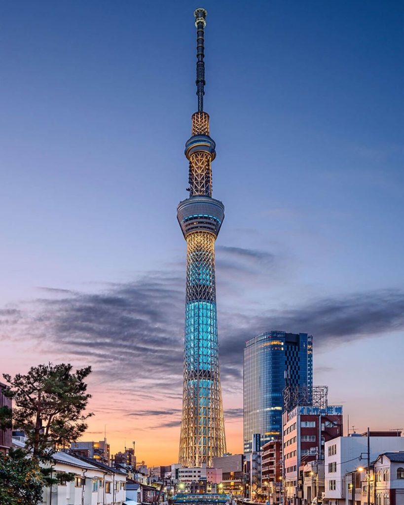 Tokyo Skytree is currently the world’s tallest tower standing at 2,080 feet. Vis...