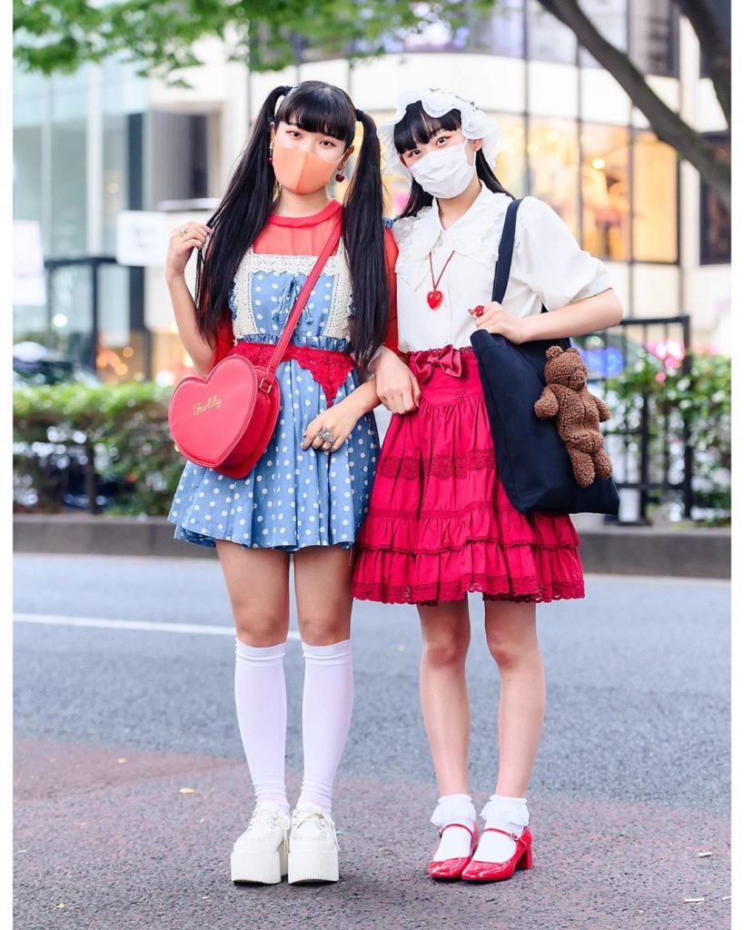 18-year-old Japanese fashion students Nodamo (@mopinko7) and Ninjin (@ninjin_vs)...