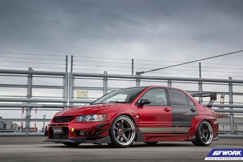 BREAK Mitsubishi LanEvo 7 on WORK Emotion T5R2P #artofwheel #t5r2p...