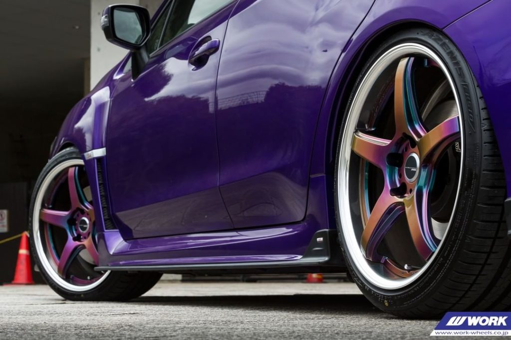 @krcmodified Subaru STI on WORK Emotion T5R2P (color: Asterism Black ARK) #artof...