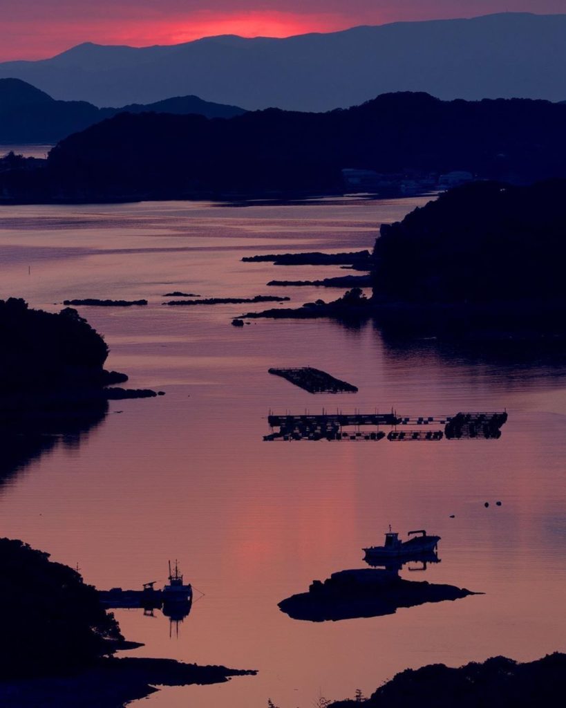 Look at the shot of Kujuku Islands against this beautiful sunset in Nagasaki Pre...