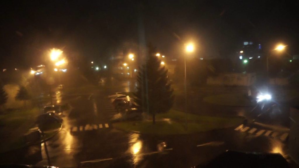 Typhoon Lionrock Barring Down on Misawa Aomori Japan 08/30/2016