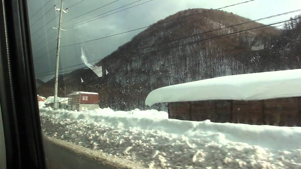 driving in Akita mountains