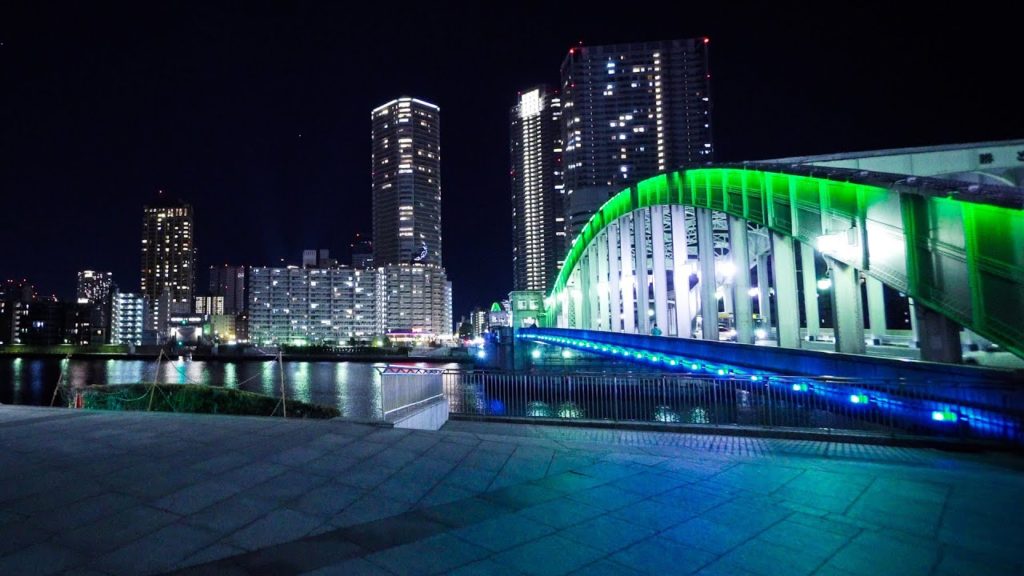 [ 4K ] Exploring Tsukishima at night - Tokyo Walk