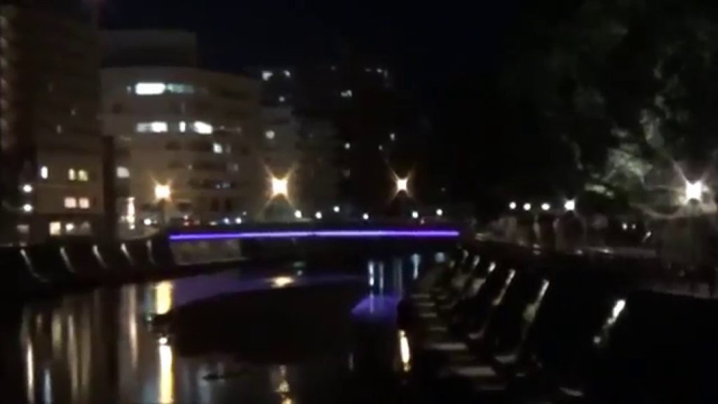 Enjoy Night Walk along Beautiful  Kotsuki River at Kagoshima City, Japan!