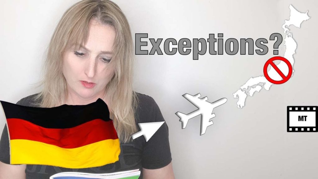 Japan Coronavirus travel ban exceptions?