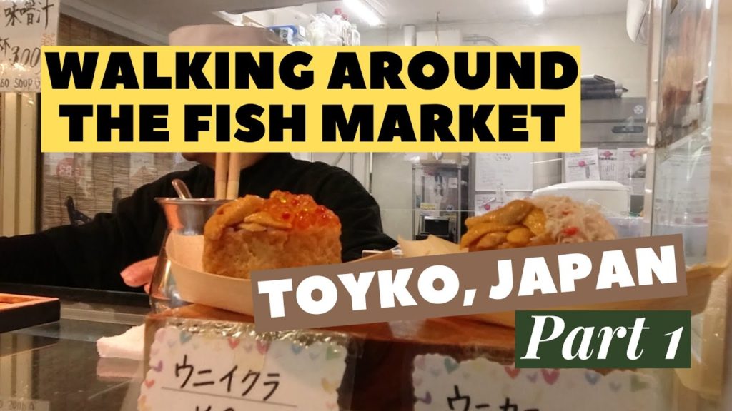 Walking around the Fish Market in Tokyo, Japan (Part 1)
