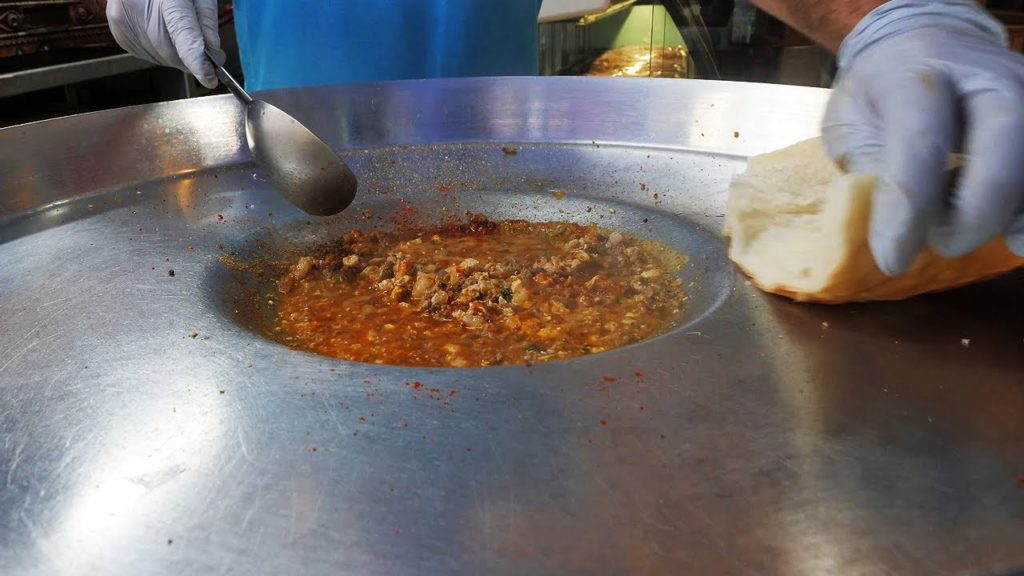 tantuni baguette sandwich - turkish street food in korea
