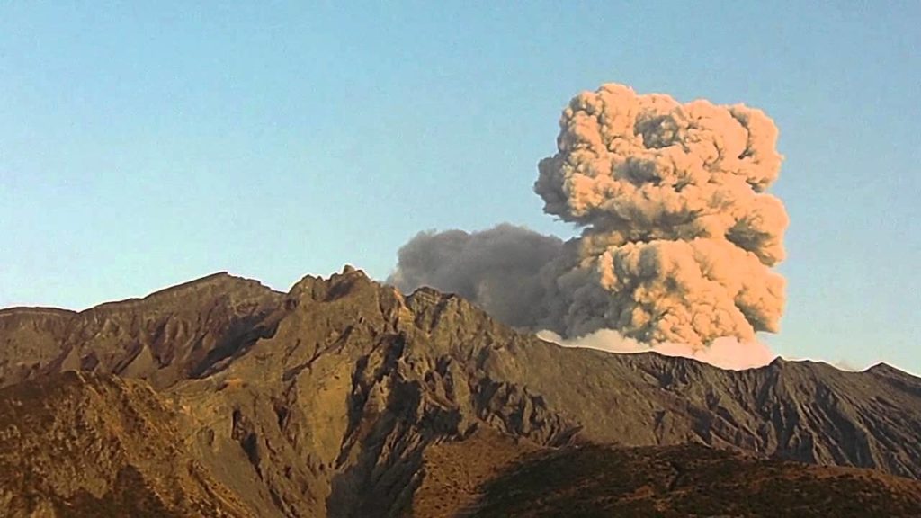 Sakurajima Eruption in Kagoshima Japan