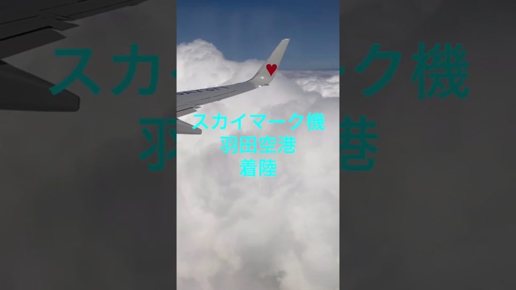 スカイマーク機、羽田空港へ着陸