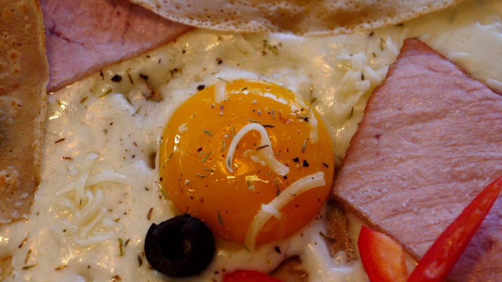 프랑스 요리 갈렛 / French galette / korean street food 프랑스 요리 갈렛 / French galette / korean street food