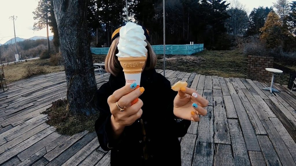 Eichi No Mura Shizuoka Fujinomiya  富士宮 静岡県 えいちのむら ファーマーズキッチン Ice cream in Fuji