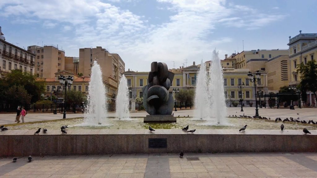 Omonia to Monastiraki walk in Athens, Greece