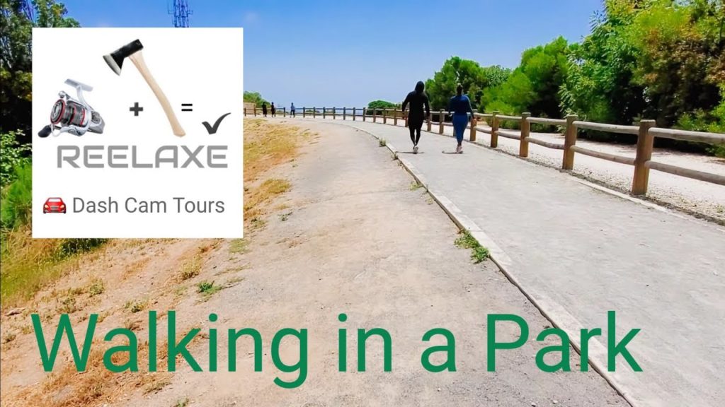 REELAXE! [4K] Walking in a Park.  Los Angeles,  California,  USA.  Dash Cam Tours