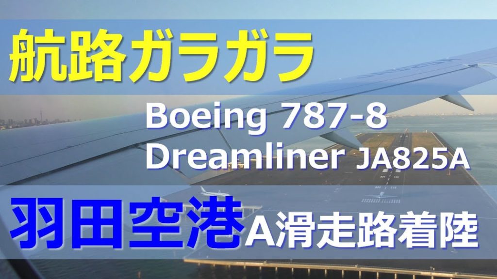 航路ガラガラ羽田空港着陸／ANA那覇空港→羽田空港Boeing 787-8  Dreamliner