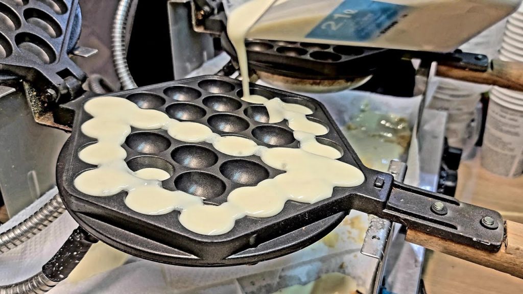 Ice Cream Egg Waffle - Korean street food