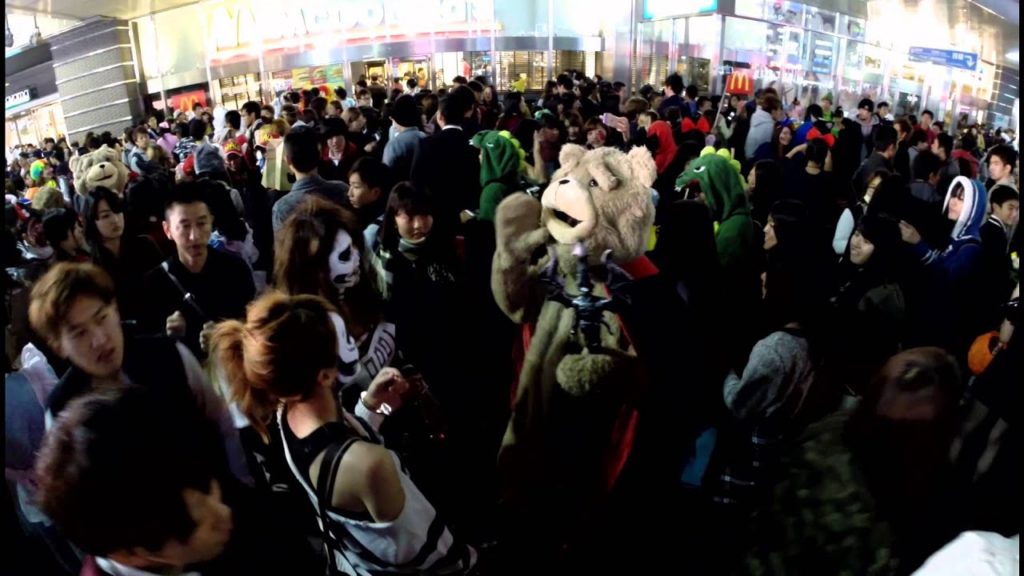 Happy Halloween at Okayama railway station square