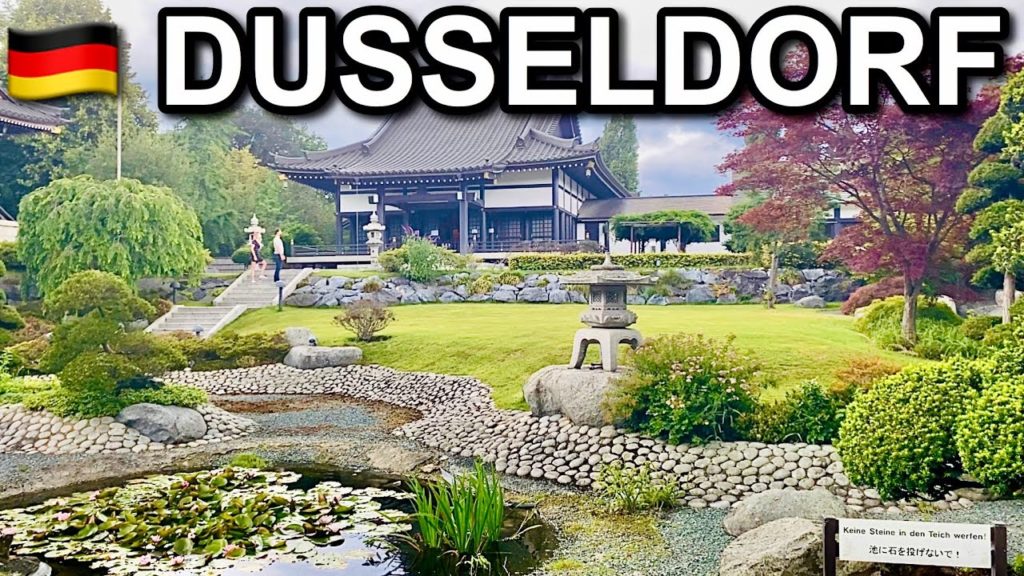 [4K] The Only Japanese Temple in Europe - Walking in Düsseldorf Oberkassel 2020