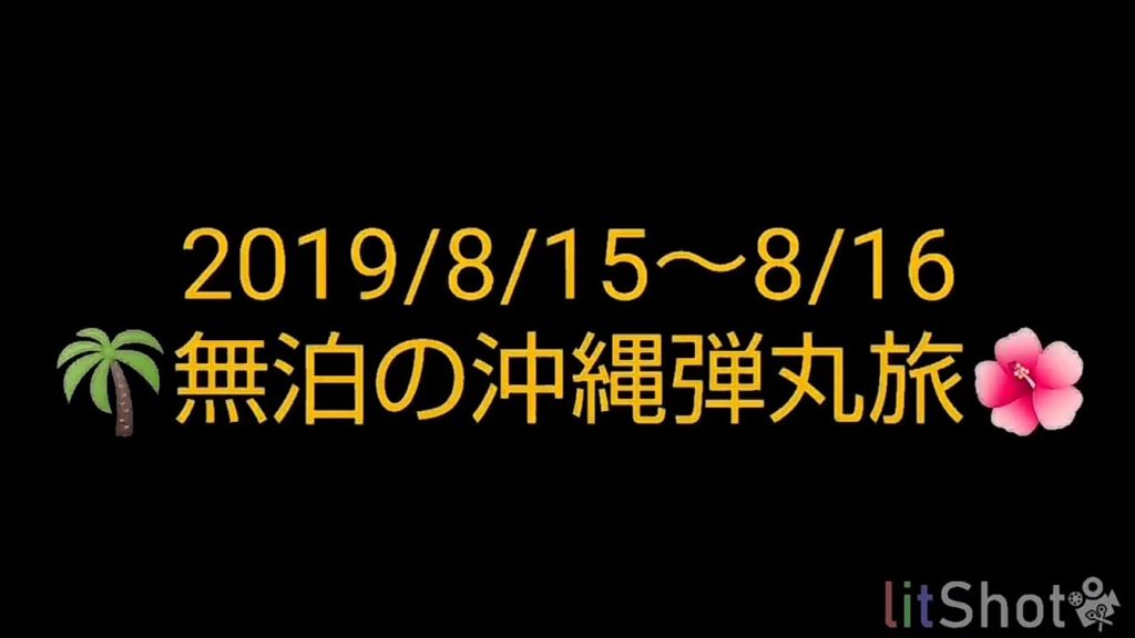 無泊の沖縄弾丸旅🌺🌴(2019/8/15～8/16)