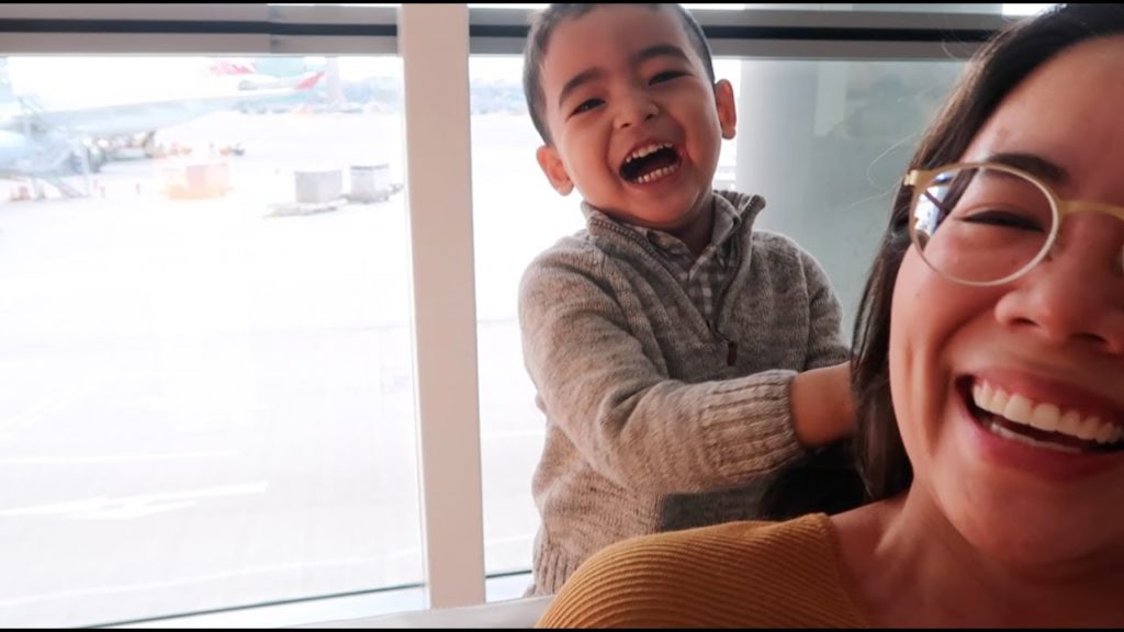 Family Flying Day. Cathay Pacific Business Class from Manila to Osaka [Vlog 81]