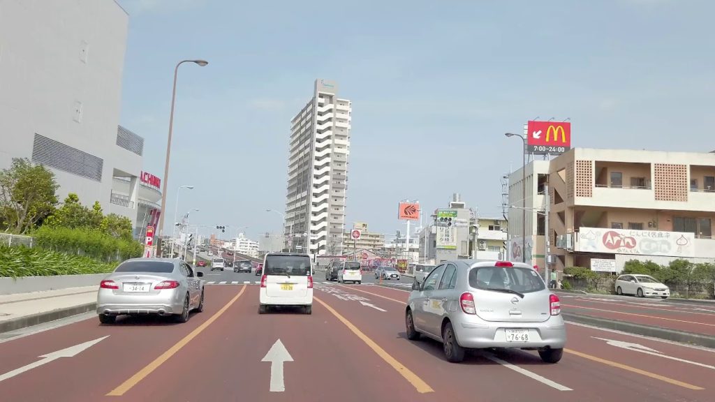 4K driving from Naha to Chatan