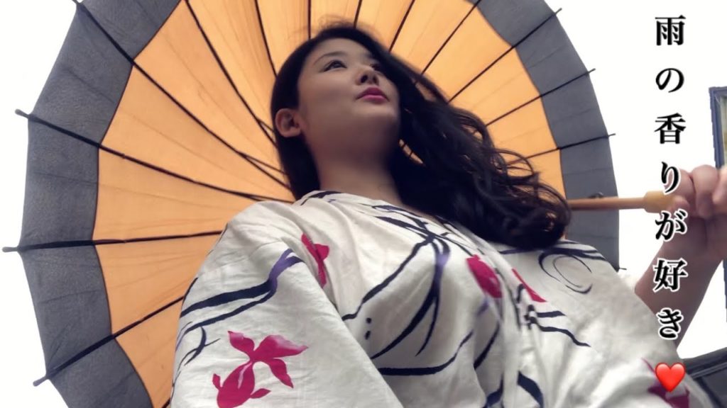 【のーぶらり散歩】雨の日に甚平で和傘さしてみた🌸
