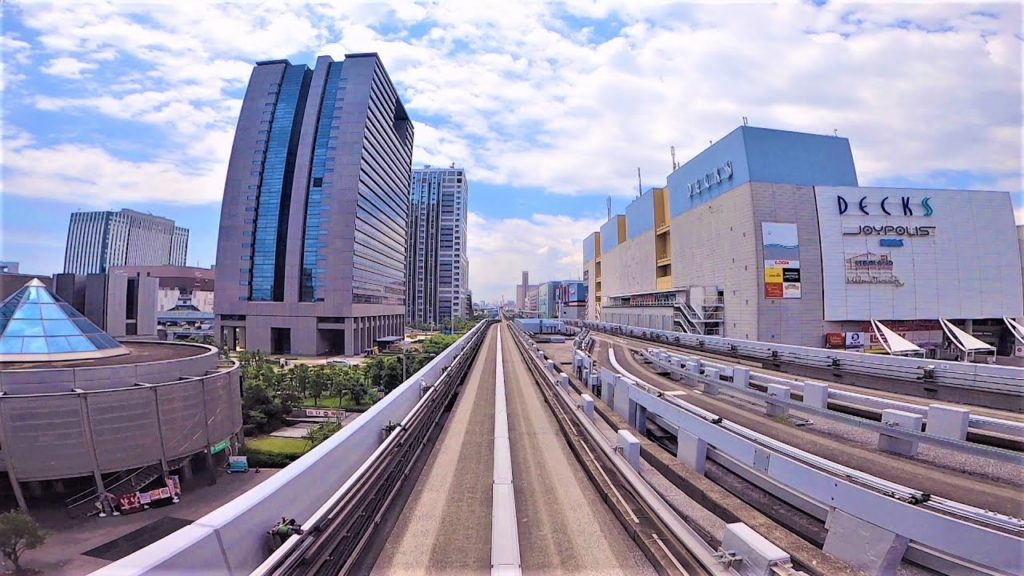 【超広角 前面展望】ゆりかもめ  新橋ー豊洲 全区間　Yurikamome Shimbashi-Toyosu whole section　[Ultra wide-angle front view]