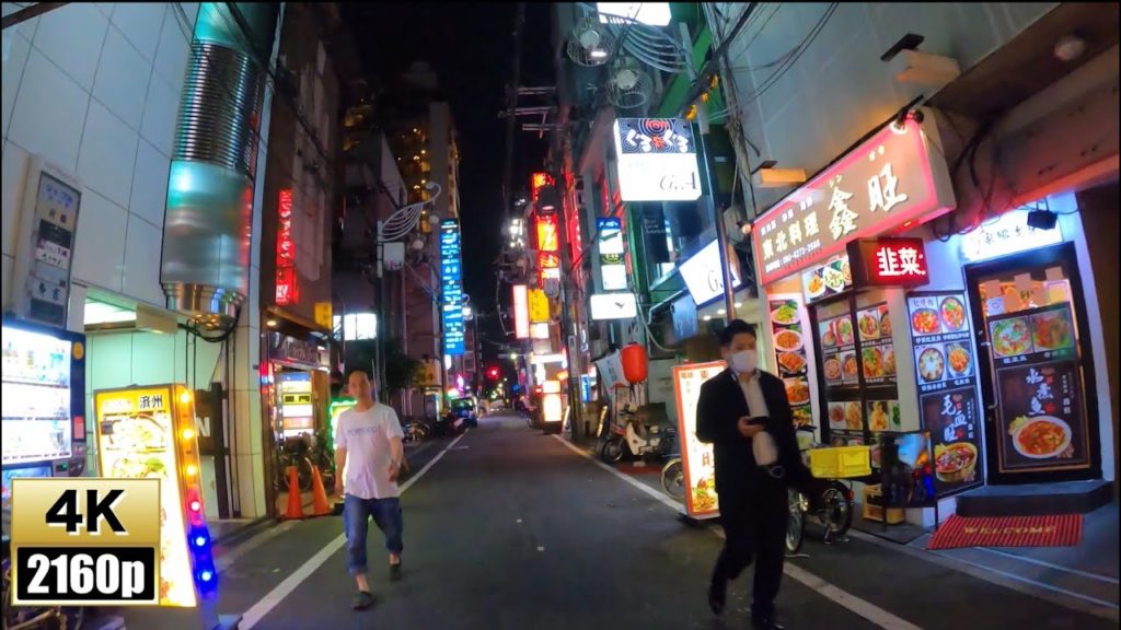 Dotonbori, Soemoncho, Red light district in Osaka at night【4K60fps－Japan Travel】 2020.6