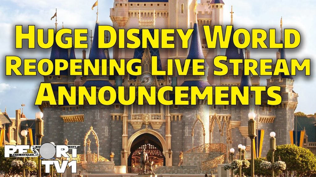HUGE Disney World Reopening Live Stream Announcements!!