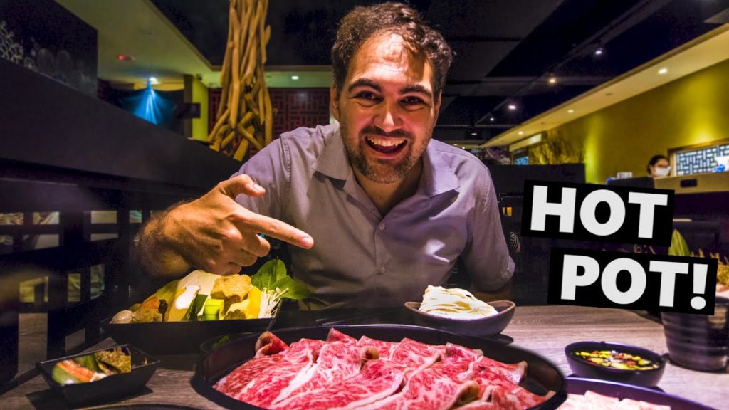 Belgian Couple Tries Taiwanese Wagyu HOT POT!