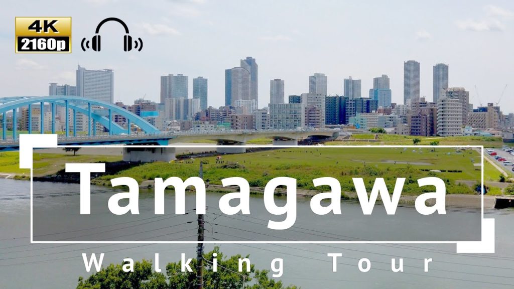 [4K/Binaural Audio] Tamagawa Walking Tour - Tokyo Japan