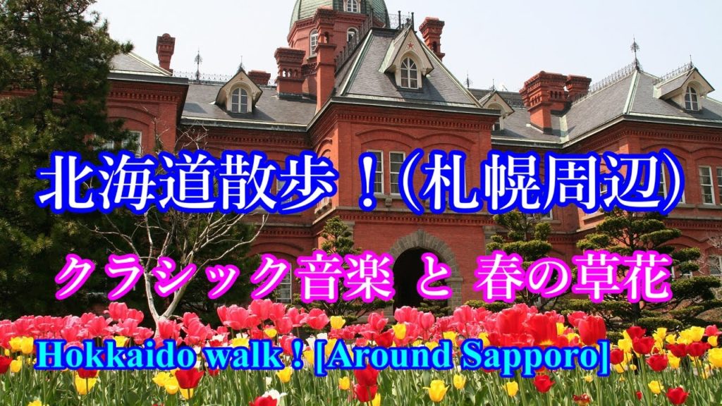 【北海道散歩！】クラシック音楽と札幌・春の草花！[Hokkaido Walk! ] Classical music with Spring flowers in Sapporo.