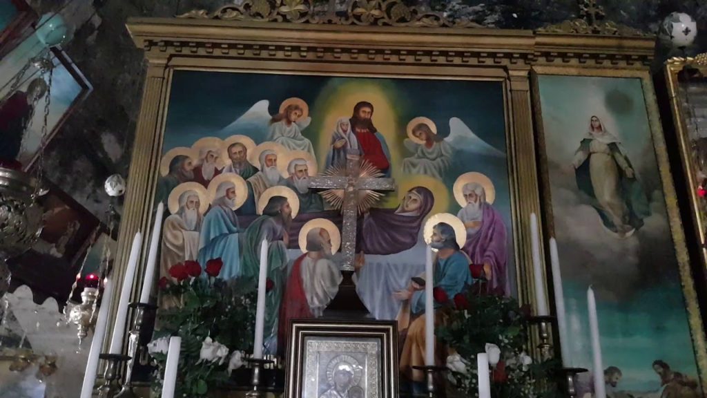 Visiting the tomb of St. Mary, Mother of Jesus, on the Assumption Day (August 15), Jerusalem Israel Visiting the tomb of St. Mary, Mother of Jesus, on the Assumption Day (August 15), Jerusalem Israel