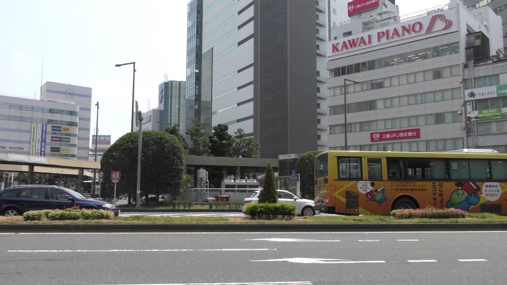 【４K】アキーラさん散策⑩静岡県・浜松市・市街地（浜松駅前）Hamamatsu-city in Japan