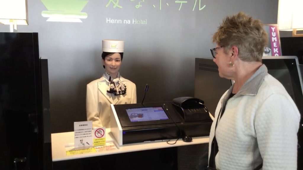 Tour Nagasaki can take you to see the lifelike Robots of the Henna Hotel in Huis Ten Bosch.